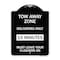 Signmission Tow Away Zone Deliveries 15 Minutes Must Leave Your Flashers On Alum Sign, 24" x 18", BW-1824-22803 A-DES-BW-1824-22803 - alternate 1